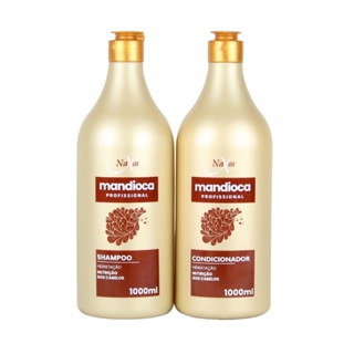 Kit Tratamento Capilar Shampoo Mandioca 1 Litro + Condicionador Mandioca 1 Litro em Oferta na Shopee