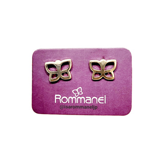 Brinco Rommanel no formato de Borboleta Vazada - 526560 em Oferta na Shopee