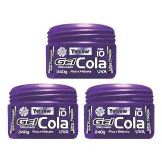 Gel cola uva Yelsew 240g (3 unidades) em Oferta na Shopee