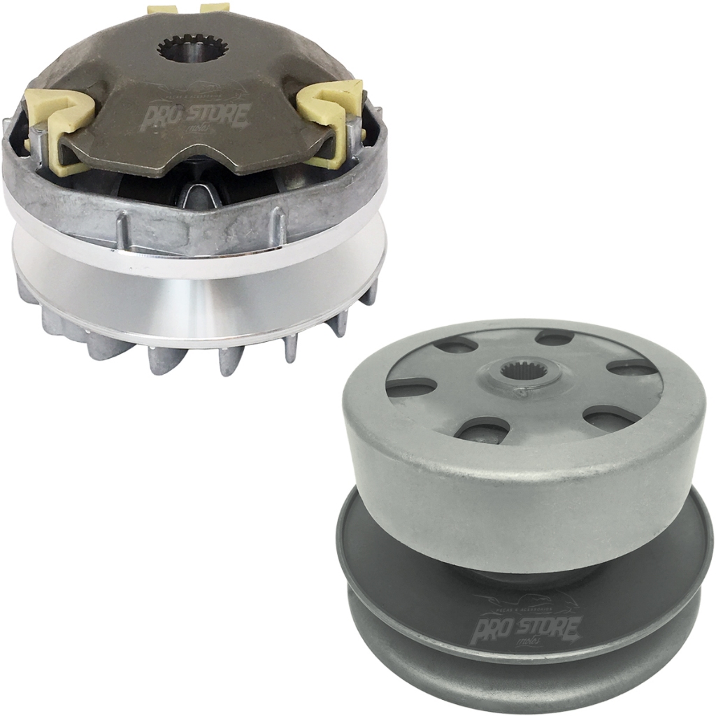 Kit Embreagem Primária + Embreagem Secundária Suzuki BURGMAN 125i 2011 a 2019 sem correia.