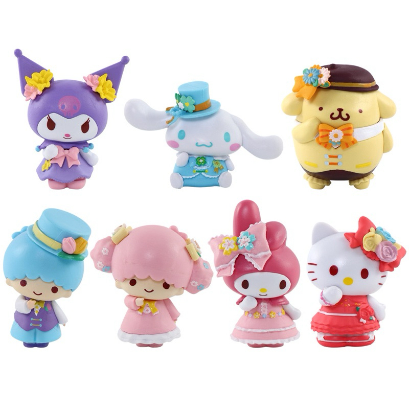 Boneca Sanrio Hello Kitty Kuromi My Melody Cinnamoroll Pompompurin Little Twin Stars action figure boneco Japão