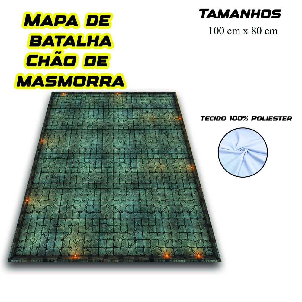 Grid de RPG Masmorra Dungeons and Dragons Tamanho Grande