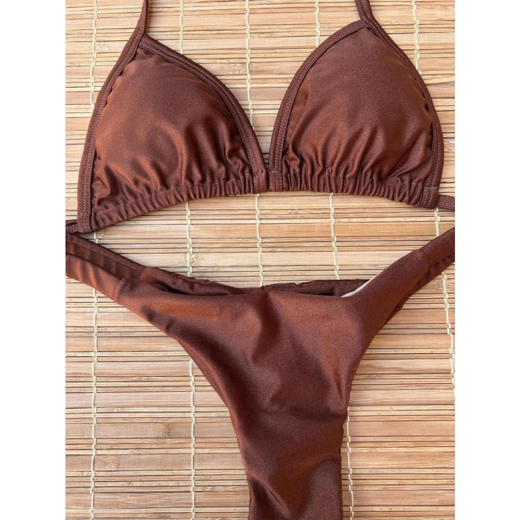 Biquini Cortininha Marquinha de Fita Fio Tendencia em Oferta na Shopee