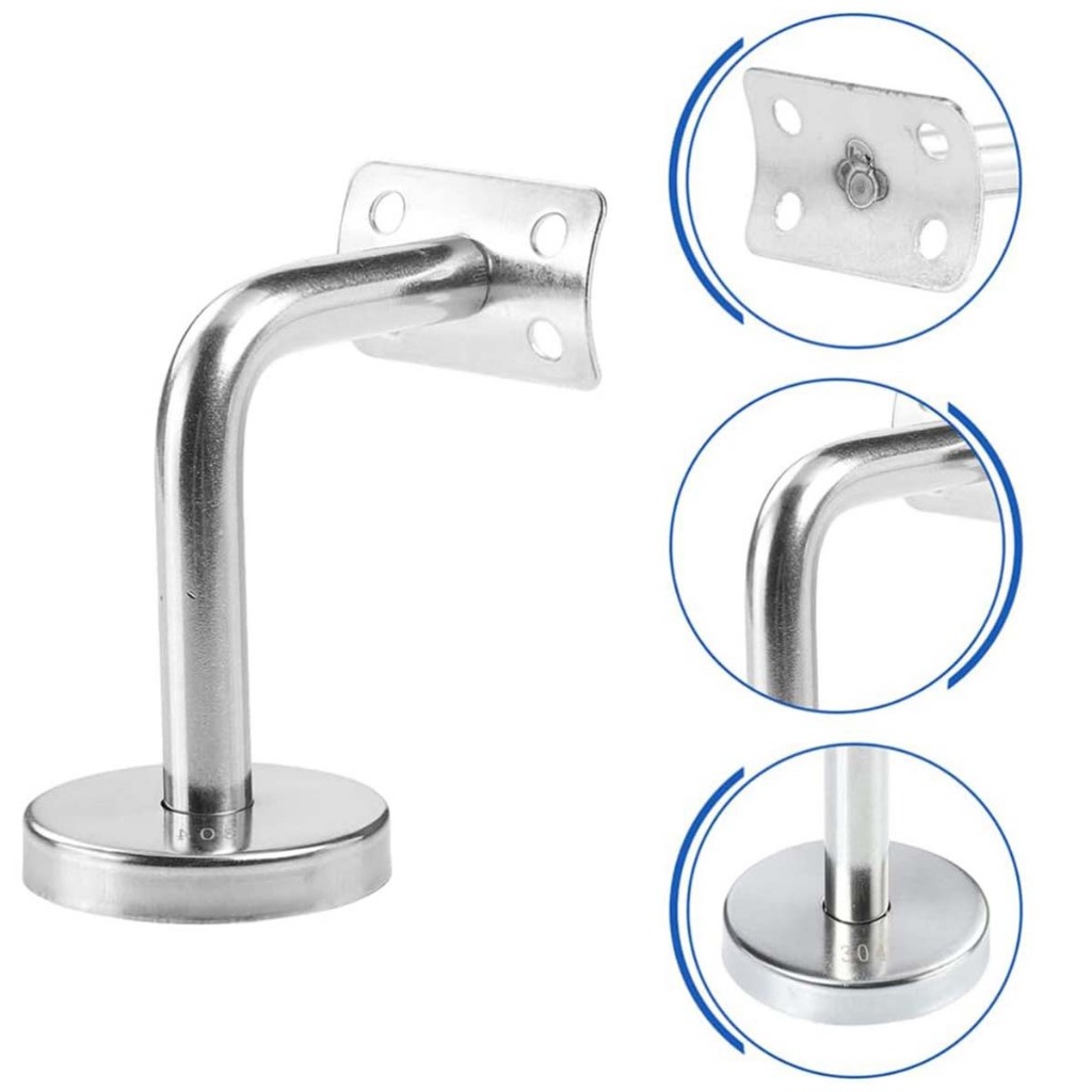 4PCS Suporte de parede para corrimão de balaustrada Corrimão de escada