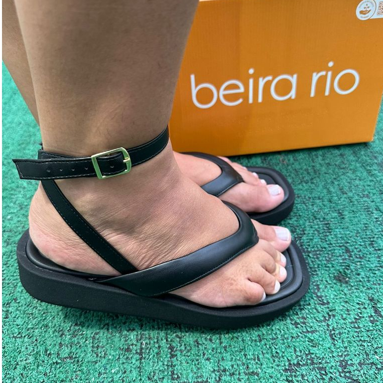 Sandália Feminina Beira Rio Lançamento Amarração Tira Alta ORIGINAL em Oferta na Shopee