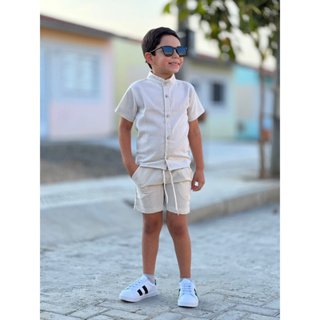 CONJUNTO DE LINHO MENINOS INFANTIL MODA KIDS/MENINOS/INFANTIL/CRISTALKIDS em Oferta na Shopee