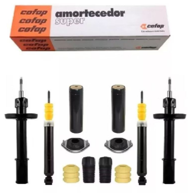 4 AMORTECEDORES CORSA WIND CLASSIC + 4 KITS em Oferta na Shopee