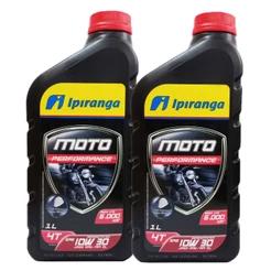 Óleo 10w30 Ipiranga Semissintético 4 Tempos Moto Performance 2 Litros