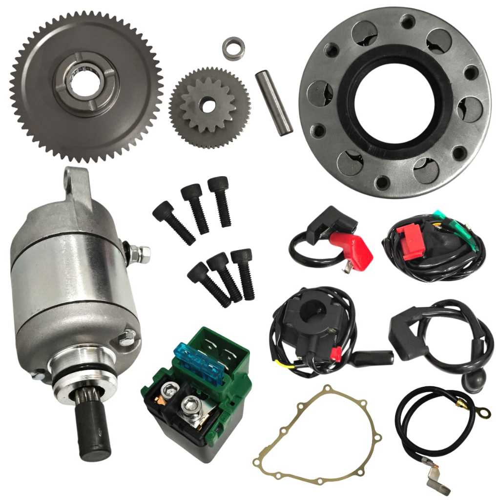 Kit Partida Elétrica Completa Titan 150 2004 Até 2008 Fan 125 2009 Até 2015 S/ Magneto