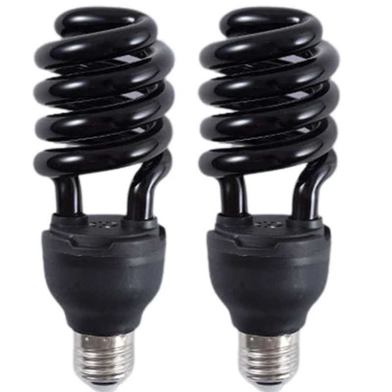 Lâmpada UV Luz Negra 36W 365nm E27 Baixo Consumo AC 110V Festas DJ Neon Natal