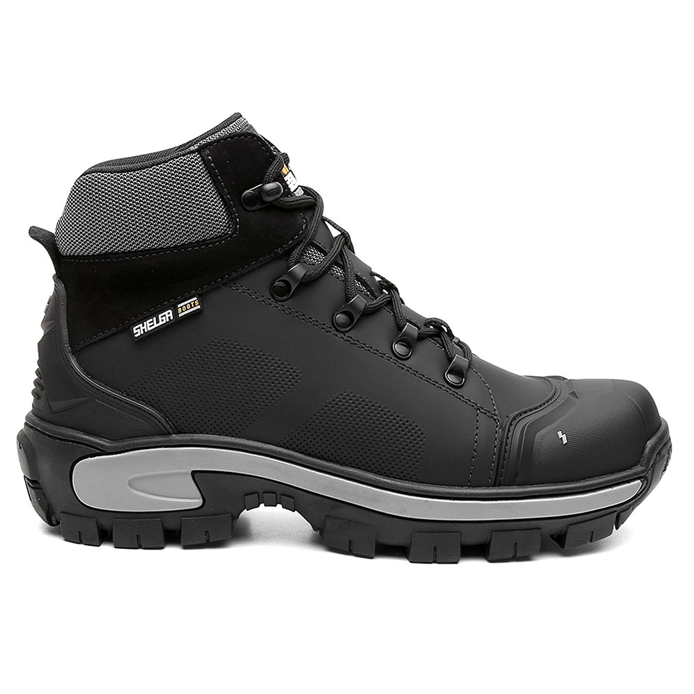 BOTA MASCULINA CANO MÉDIO CONFORTAVEL EM COURO NOBRE SHELGA BOOTS