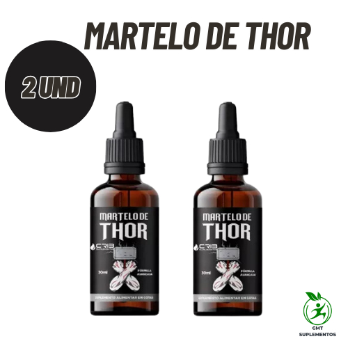 Kit 2 Martelo de Thor Original 30ML Aumenta Libido Masculino