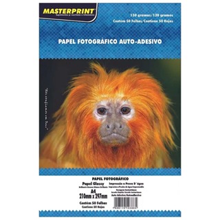 Papel Fotográfico Adesivo A4 130g Masterprint À Prova D'água 50 Folhas em Oferta na Shopee