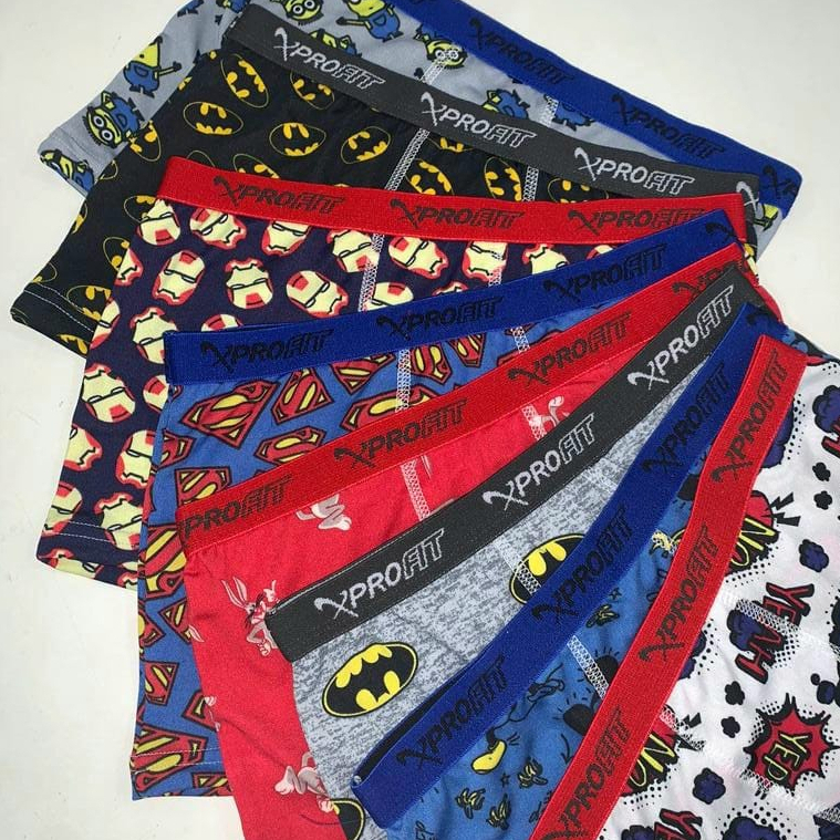 10 Cuecas Box Boxer Infantil de Criança COM FORRO 100% Algodão Cueca Antiassadura Super Co...