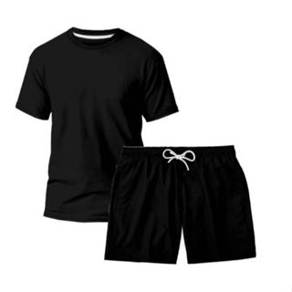 KIt Short Tactel + Camisa Masculina Lisa Lançamento em Oferta na Shopee