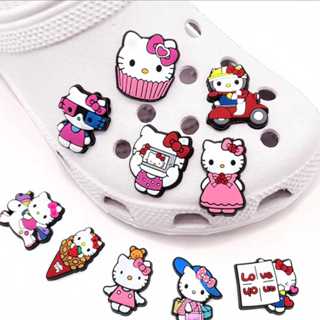 BABUCHE  SANDÁLIA DIA a DIA CONFORTÁVEL LEVE FOFINHA HELLO KIT 10 PINS AO TOTAL BOTTONS FASHION em Oferta na Shopee