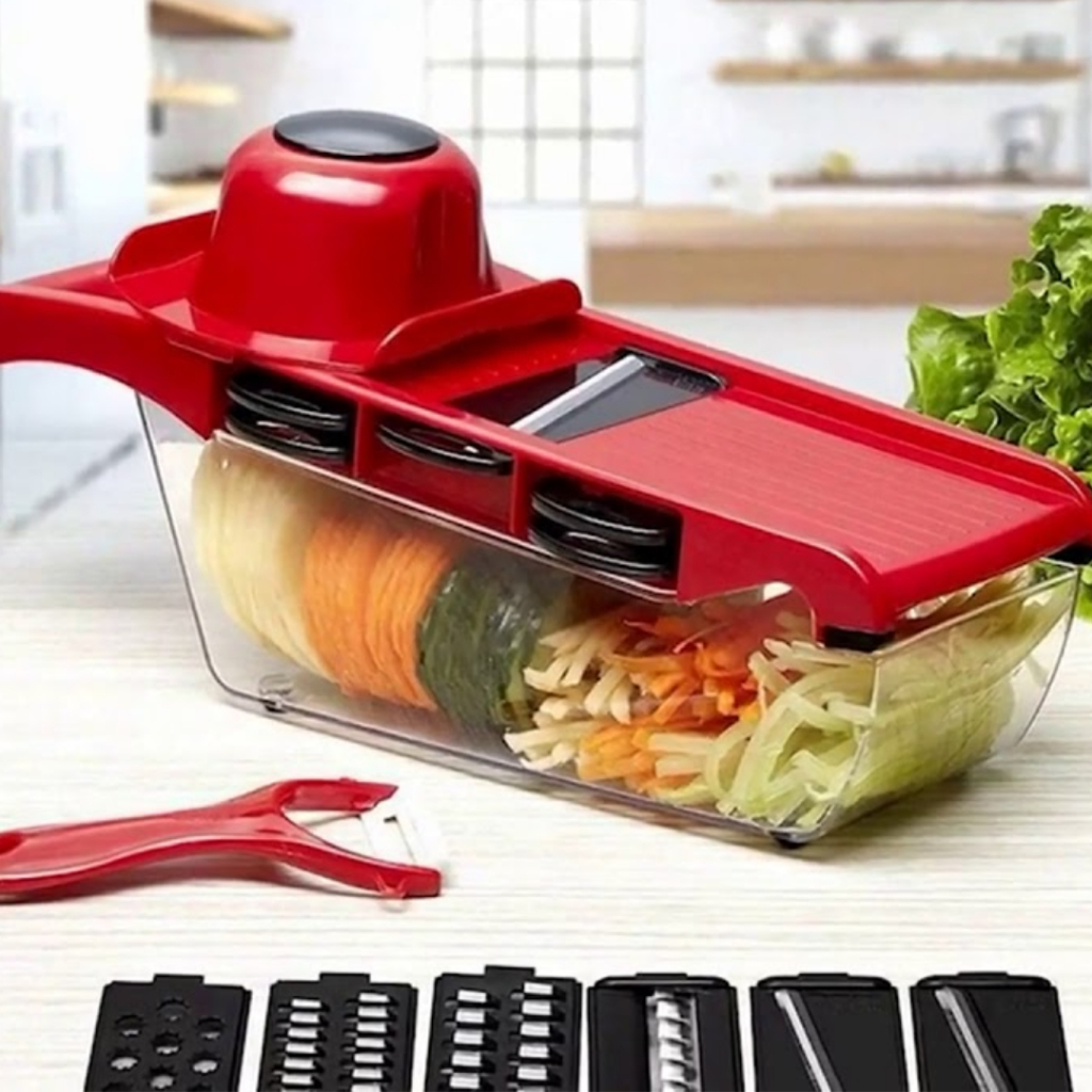 Top Chef 6 Em 1 Mandolina Slicer Nicer E Fatiador Cortador De Legumes