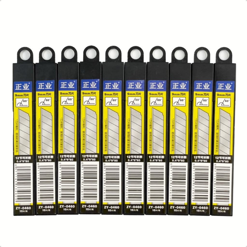 100 Lâminas Profissional Para Estilete Estreito 9mm Envelopamento Adesivos Cortes