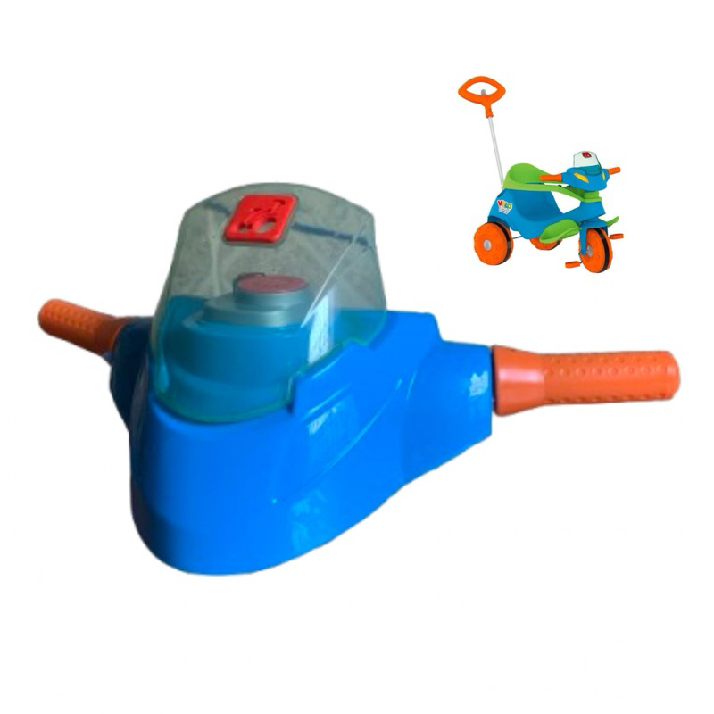 Guidão para Triciclo Bandeirante Velobaby com Suporte de Celular Som e Luz