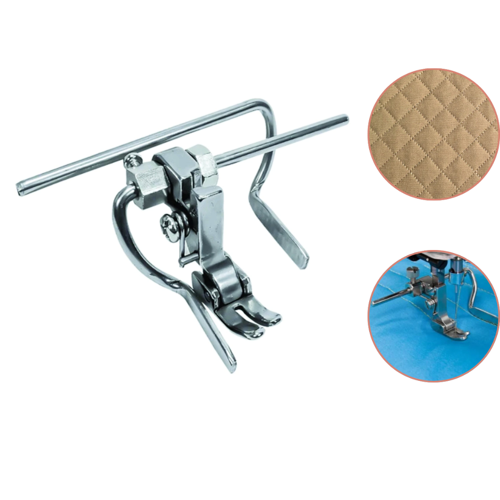Calcador com 2 Guias para Maquina de Costura Industrial P723