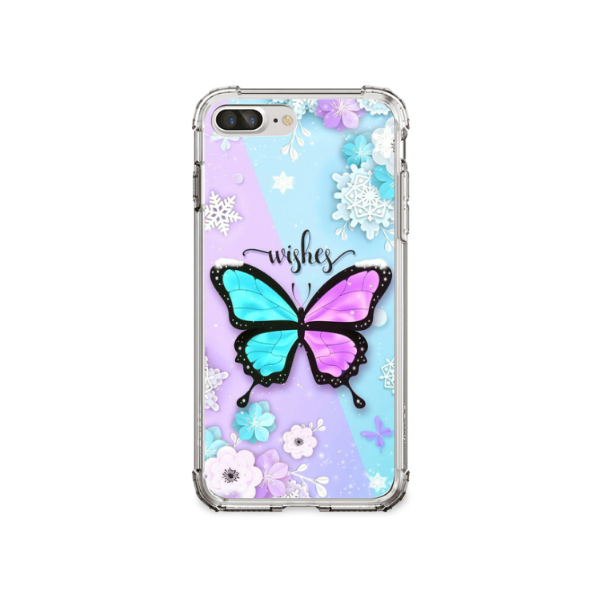 Capa para APPLE Iphone 7 PLUS Iphone 8 PLUS  Proteção Premium Capinha TPU Case Borboleta Girassol