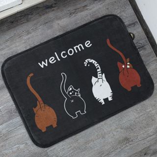 Tapete de Entrada Welcome 55x35cm Antiderrapante em Oferta na Shopee