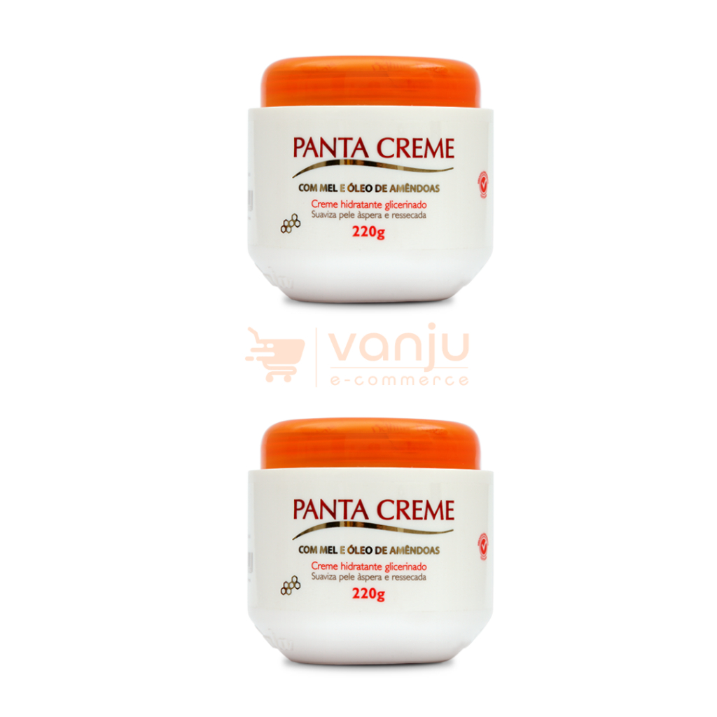 Kit com 2 -Panta Creme de 220g,  o melhor hidratante para a sua pele