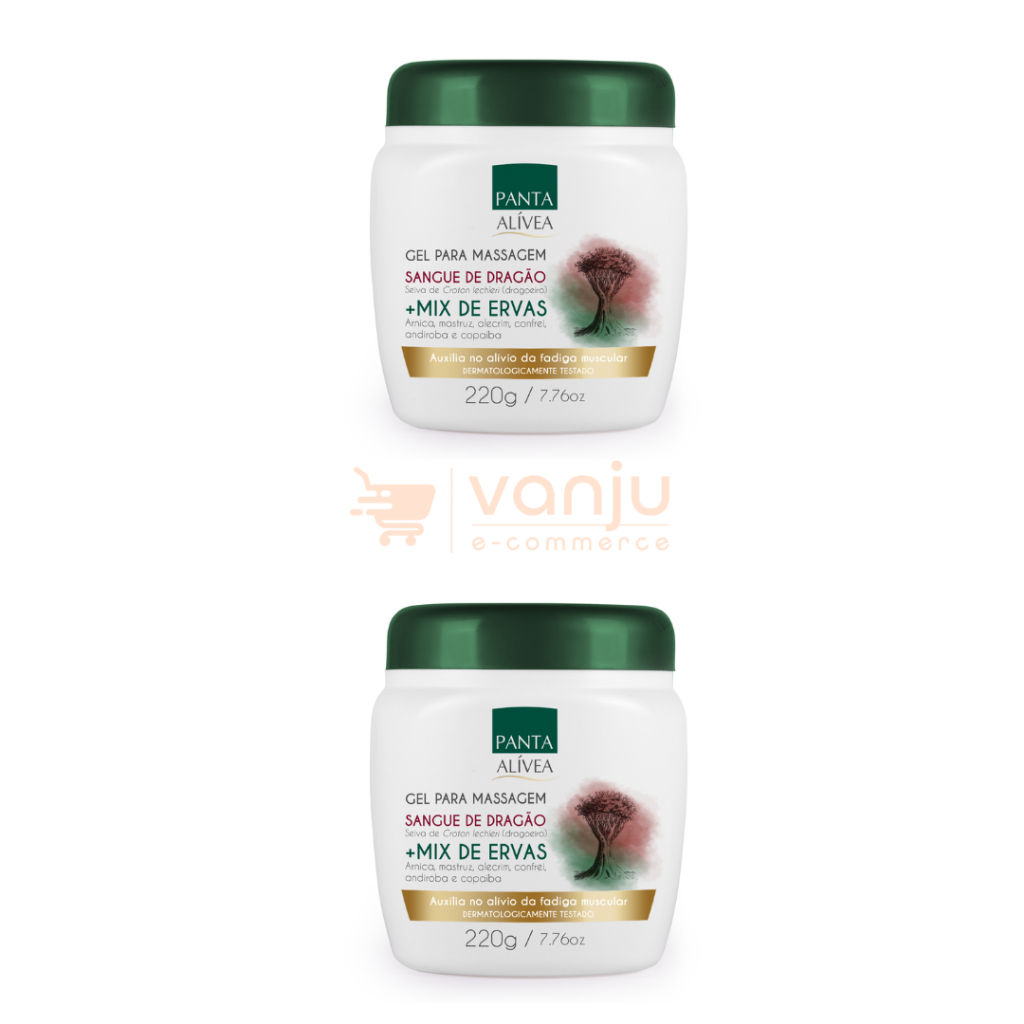 Kit 2 Alívea Gel Para Dor Muscular de 220g - Alívio Do Cansaço e Da Fadiga Muscular