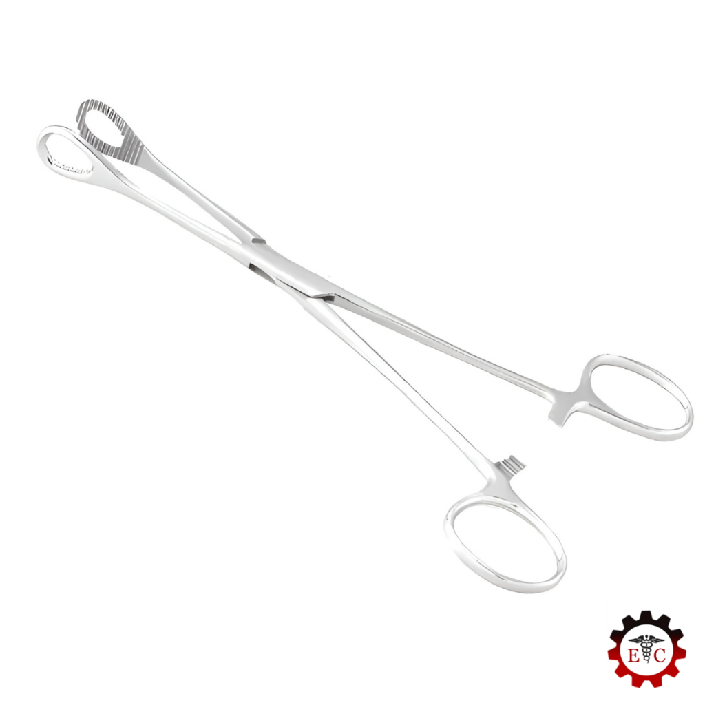 Pinça Foerster Reta Com Serrilha Para Curativo 24 cm