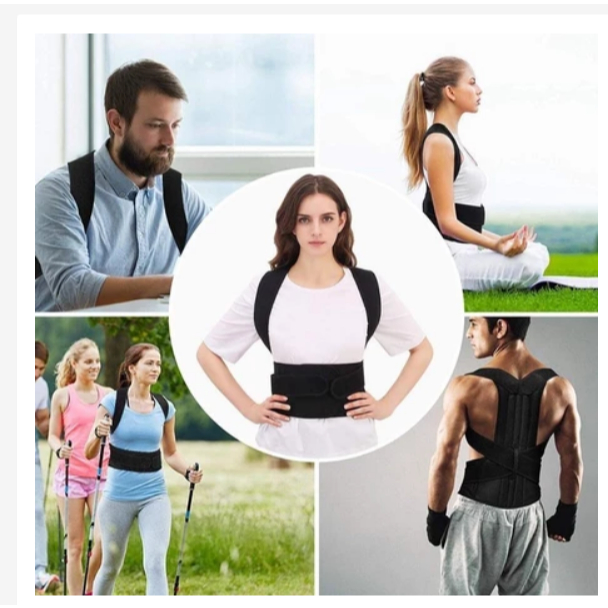 Corretor Postura Cinta Postural Para Coluna Corrigir Postura Protetor Lombar Corretor KIT 2  pçS