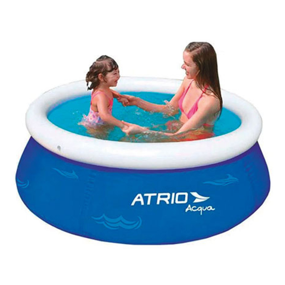 PISCINA INFLAVEL CIRCULAR 1000L AZUL ATRIO ACQUA 1000 LITROS
