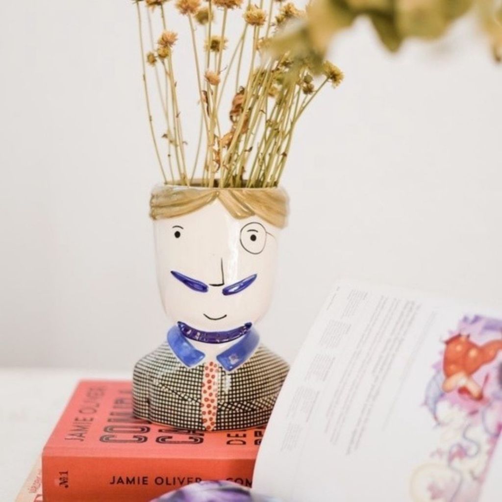 Vaso Cachepot Homem Decoração Ambiente em Oferta na Shopee