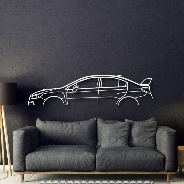 QUADRO CARRO DECORAÇÃO SUBARU IMPREZA WRX STI FEITO EM ACM - DIVERSOS TAMANHOS