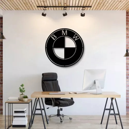 QUADRO EMBLEMA BMW EM ACM - DIVERSOS TAMANHOS