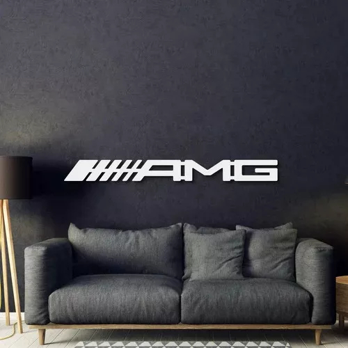 QUADRO EMBLEMA AMG EM ACM - DIVERSOS TAMANHOS