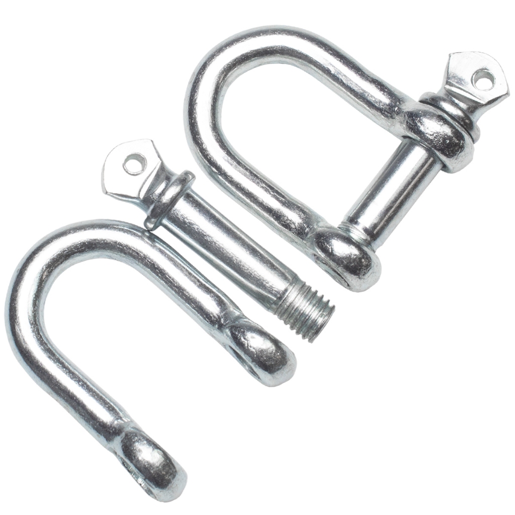 Kit 2 Manilha Reta Pino Roscado Cintas Cabo De Aço 14x70mm em Oferta na Shopee