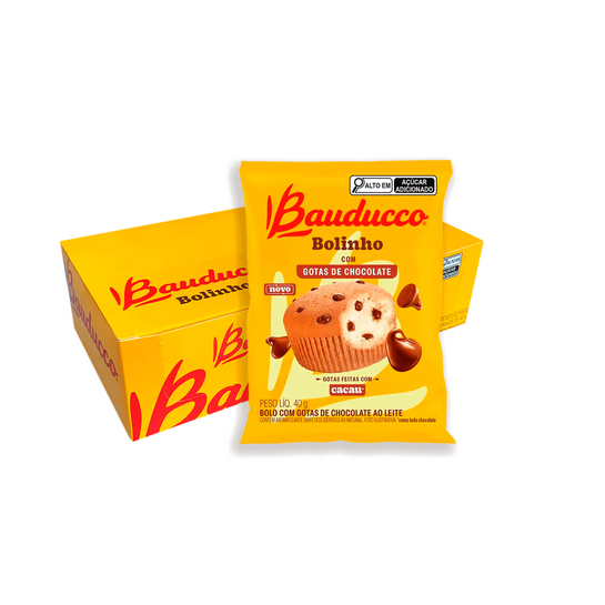 Bolinho Baunilha Com Gotas De Chocolate Com 16 Unidadese De 40g em Oferta na Shopee
