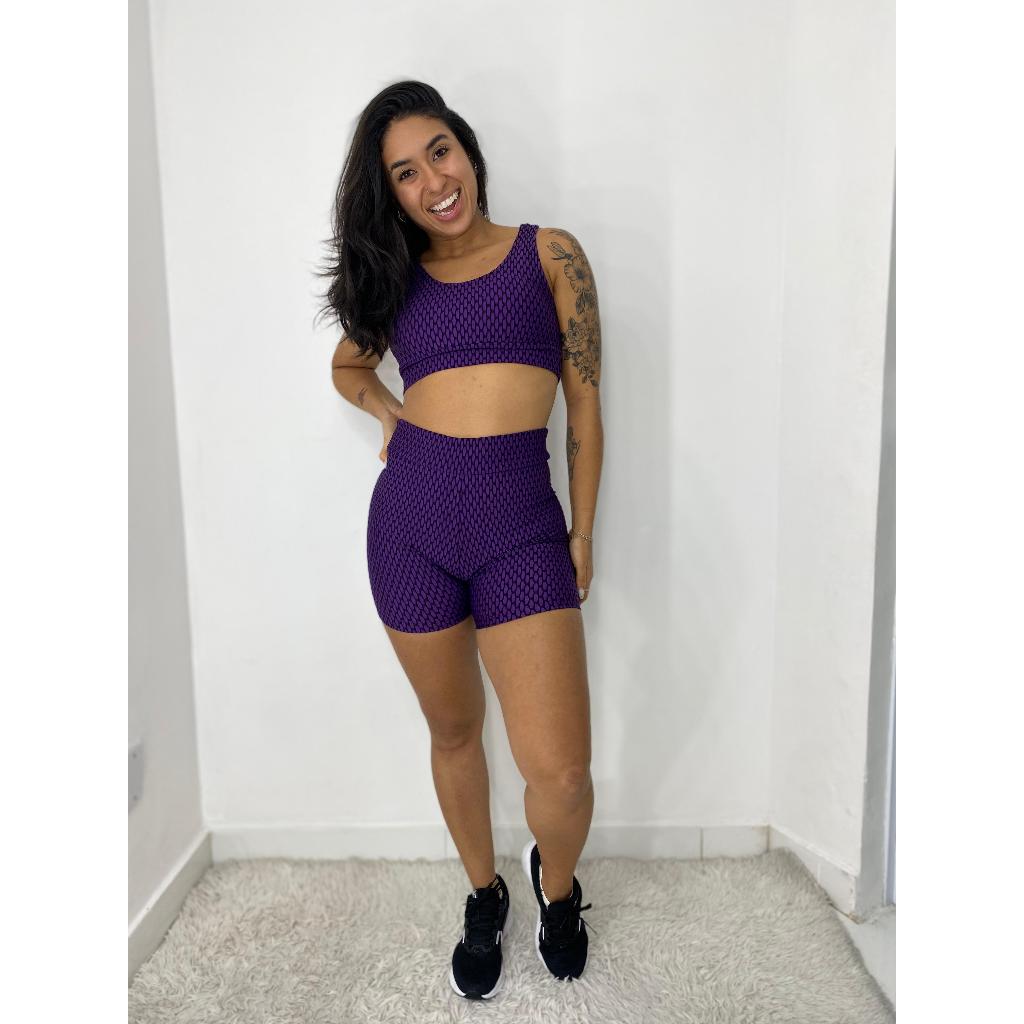 Conjunto fitness feminino academia roupa super confortável e zero transparência do M ao GG