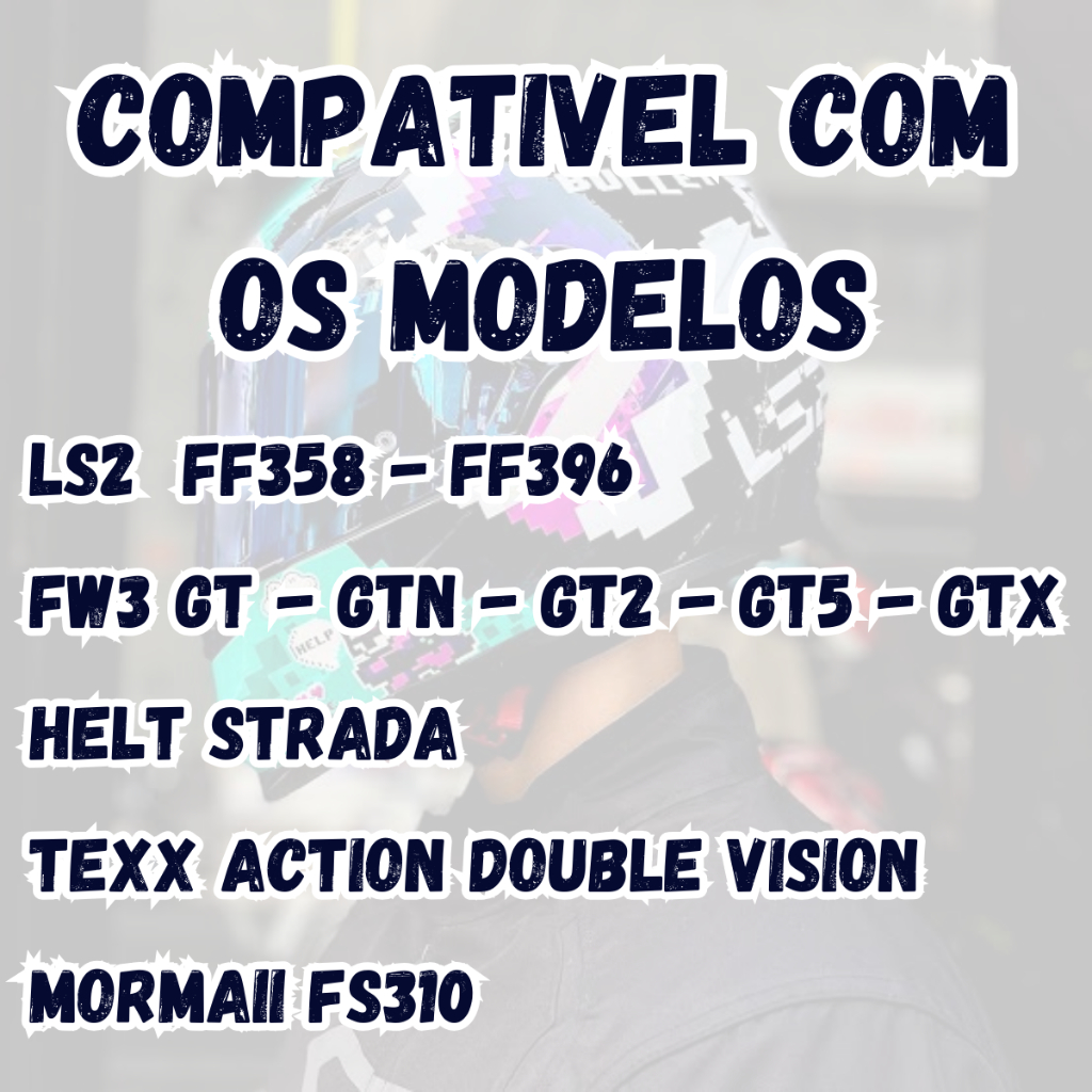 TSF | Viseira antirisco Cristal capacete LS2 FF358, FF396