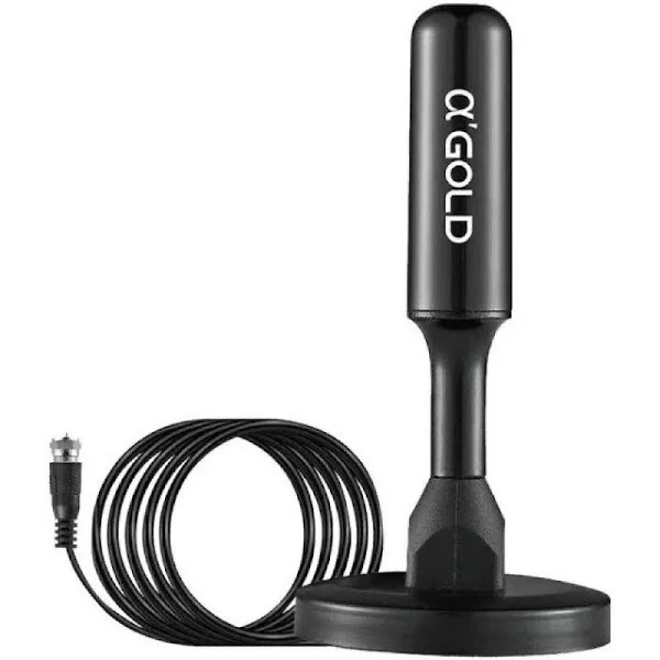 Antena Digital para TV Antena Interna HDTV 3 Metros para TV Alta Definição Conector FMacho Amplificada Televisão HDTV