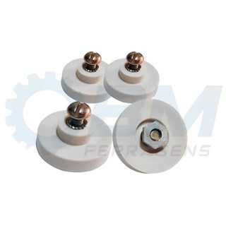 Roldana Box De Acrílico Abrigo Pia 25mm Kit Com 4 Pçs em Oferta na Shopee