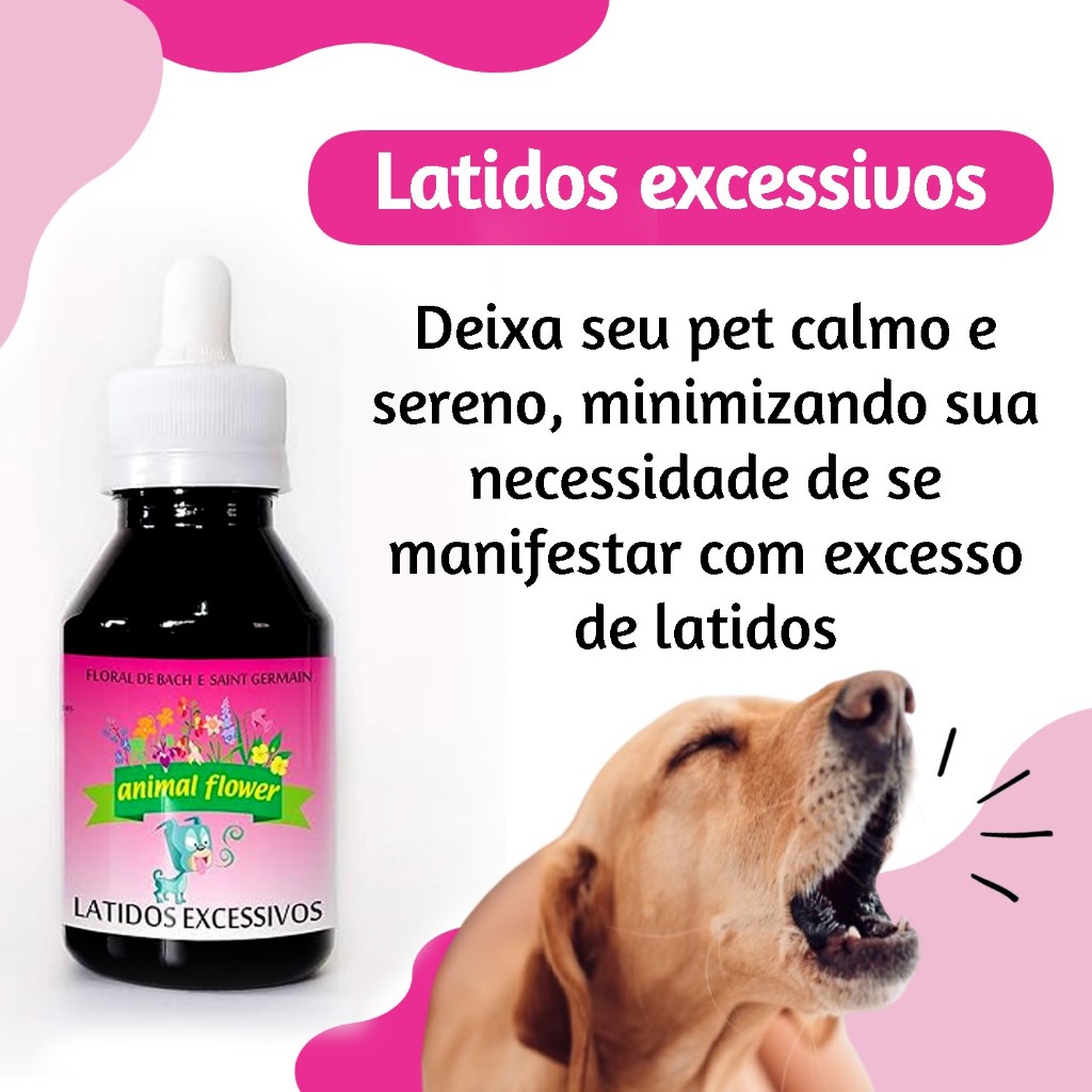 Floral Legitimo Original Latidos e Miados Excessivo Tratamento Homeopático para pet Natural 100ml