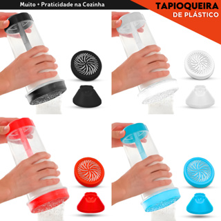 Tapioqueira Prática  2 em 1 Peneira + Armazenador de Tapioca Sem Sujeira na Cozinha  - AV em Oferta na Shopee