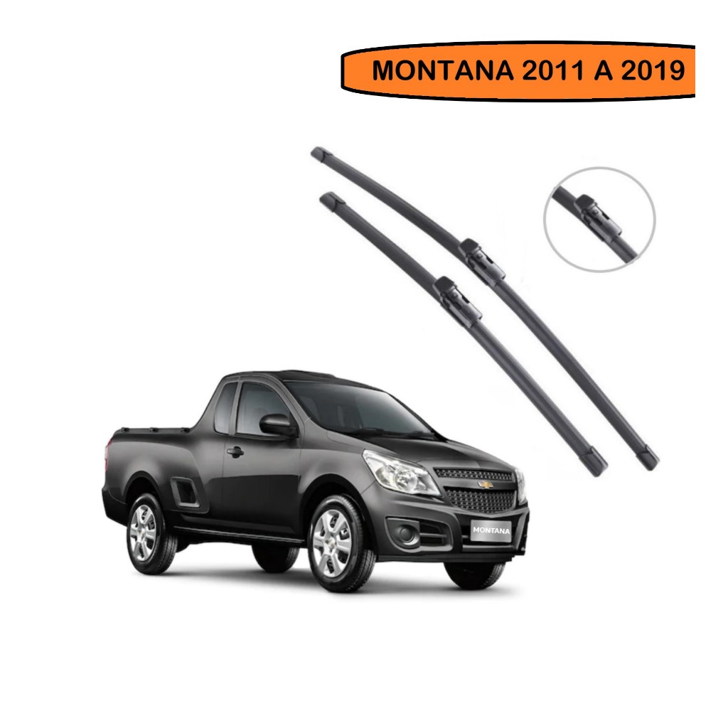 Par Palhetas Limpador Parabrisa Dianteiro Montana Ls Sport 2011 A 2019 em Oferta na Shopee