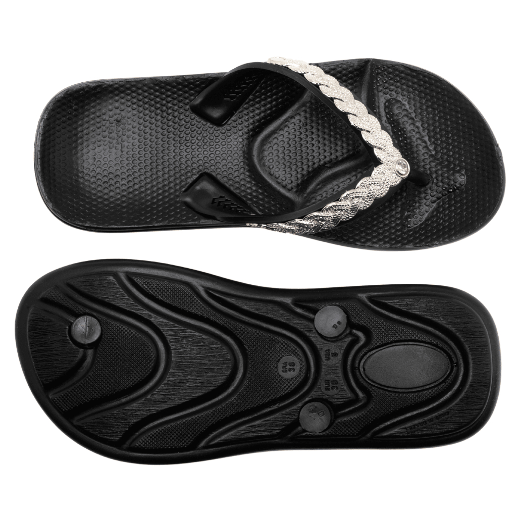 Chinelo Com Trança Antiderrapante Esporão Macio Confortável Antiestresse