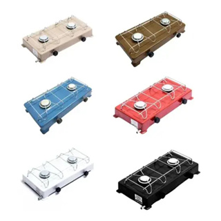 Mini Fogão Portátil Baixa Pressão a GAS Duas Bocas Fogo Forte Gaz Camping JOLLY em Oferta na Shopee