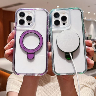 Capa Capinha Magsafe Indução Transparente Suporte Proteção Iphone 11 12 13 14 15 16 Pro MAX /PRO em Oferta na Shopee