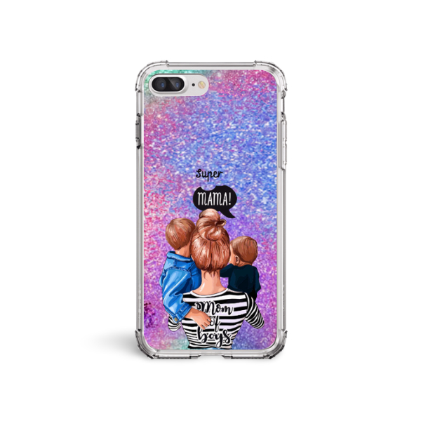 Capa para APPLE Iphone 7 PLUS Iphone 8 PLUS Tpu Desenhos Variados Capinha Case Mãe Mamãe Amiga Filha