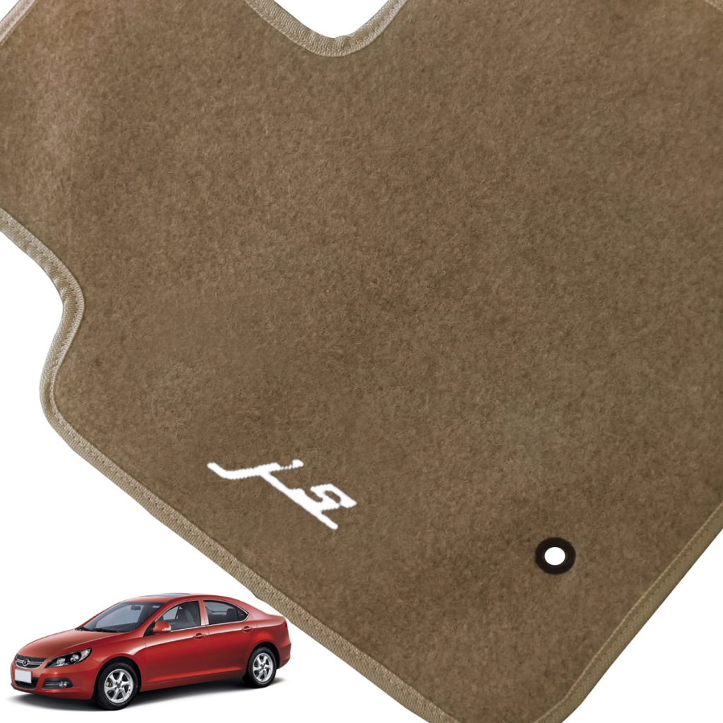 Tapete Carpete Bordado J5 2011/2015 Bege Caramelo - Pinado