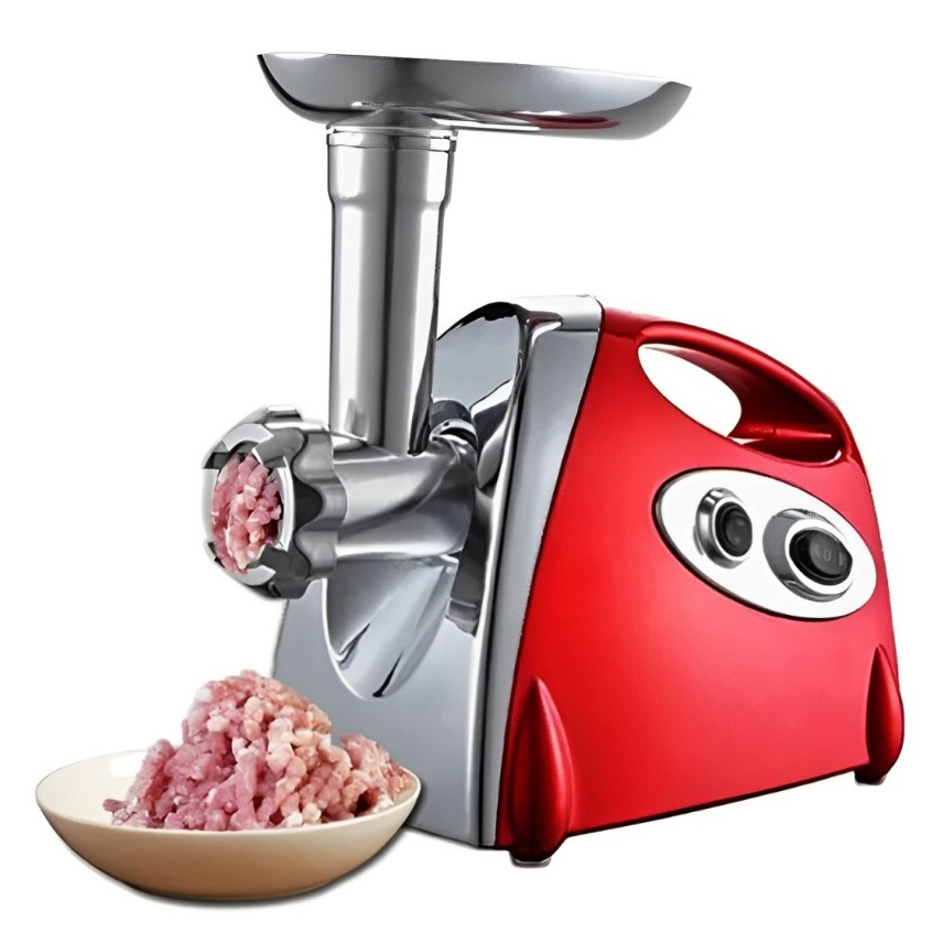 Processador Moedor de Carne 110v/220v Com Funil Para Encher Linguiça Elétrico